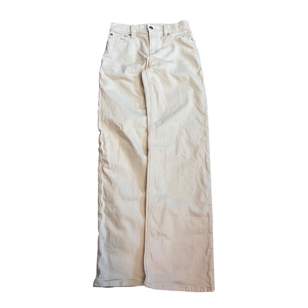 American Eagle Women’s Bone Mid-Rise Straight Leg Jeans Size 000
